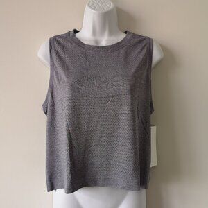 NWT LULULEMON SEAWHEEZE Grey LTWT Swiftly Breathe Crop Tank Top Size 10, 12